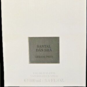 $195 Armani Prive/Santal Dan Sha Unisex EDT 3.4oz Lot 22X11V5-Authentic & Sealed